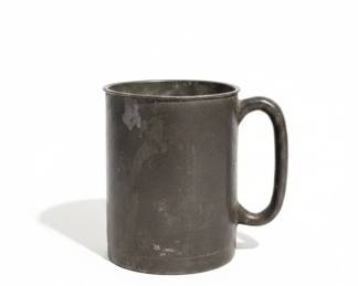 Civil War Era Pewter Field Mug with Handle