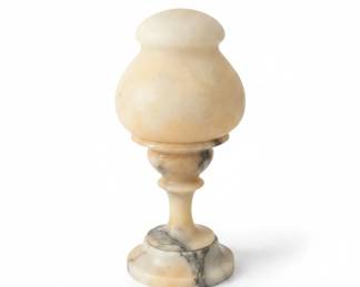 Vintage Italian Alabaster Urn Table Lamp