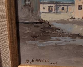 Shirley Shirpo Native American Village Painting second image