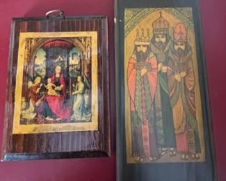 Madonna and Child with Two Angels Plaque and Three Magi Plaque
