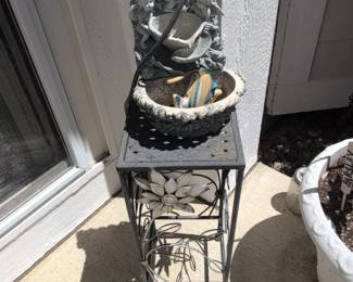 Cherub Fountain with Fish Bowl