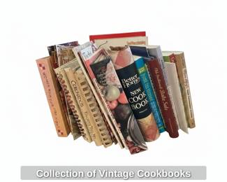Collection of Vintage Cookbooks