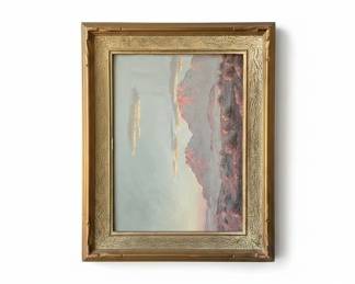 John W. Hilton Desert Landscape Paintings Set of 
