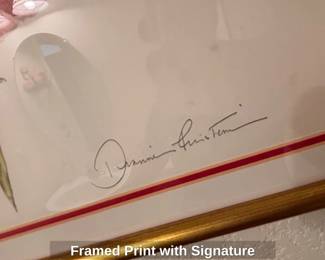Framed Print with Signature