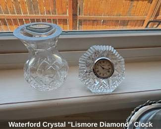 Waterford Crystal Lismore Diamond Clock