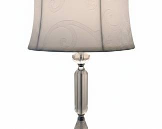 Jonathan Y. Emma Crystal Table Lamp with Paisley Shade