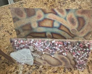 Handmade Decorative Box with Sea Glass and Beads