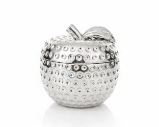 Silver Apple Decorative Box