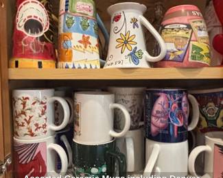 Assorted Ceramic Mugs including Denver Museum of Nature  Science and Kansas souvenir mugs