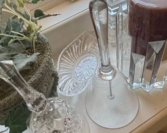 Vintage Cut Crystal Glass Bell