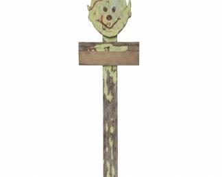 HandPainted Wooden Scarecrow Yard Sign