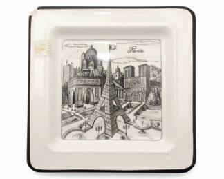 Brunelli Paris Skyline Decorative Ceramic Tray