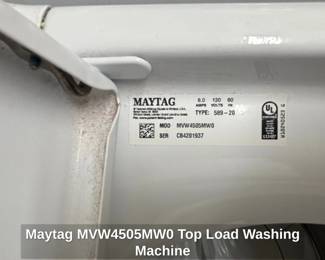 Maytag MVWMW Top Load Washing Machine