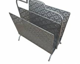 MidCentury Modern Filigree Magazine Rack