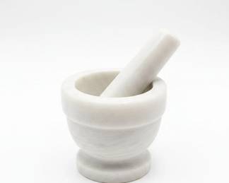 Marble Mortar and Pestle Set