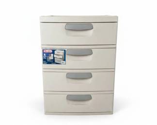 Sterilite Drawer Plastic Rolling Cart