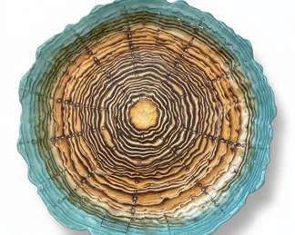 Majolica Tree Ring Serving Platter