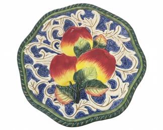 Fitz and Floyd Forbidden Fruit Ceramic Apple Plaque