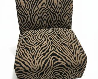 Zebra Print Accent Chair B