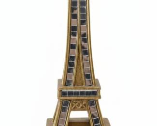 Eiffel Tower Tabletop Decor with Mirrored Accents