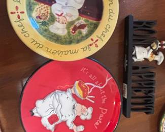 Certified International Chef Themed Decorative Plates