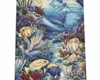 Robert Lyn Nelson Underwater Scene Decorative Plate
