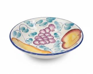 HandPainted Italian Ceramic Fruit Bowl