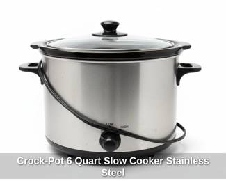 CrockPot Quart Slow Cooker Stainless Steel