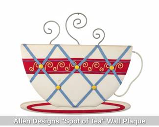 Allen Designs Spot of Tea Wall Plaque