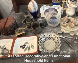 Assorted Decorative and Functional Household Items