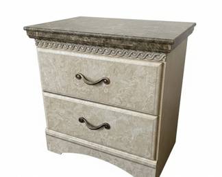 Signature Design by Ashley Catalina Nightstand with Faux Marble Top