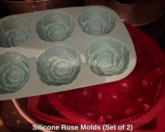 Silicone Rose Molds Set of 