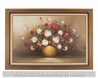 Floral Still Life Painting by Markey