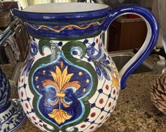 HandPainted Talavera Ceramic Pitcher