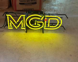 MGD NEON SIGN 26”X9”