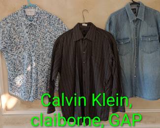 Vintage Calvin Klein, claiborne, GAP Shirts