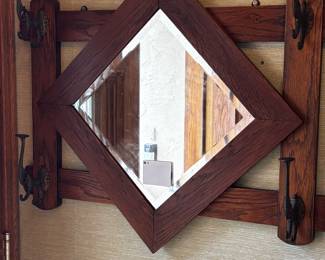 Antique hat rack