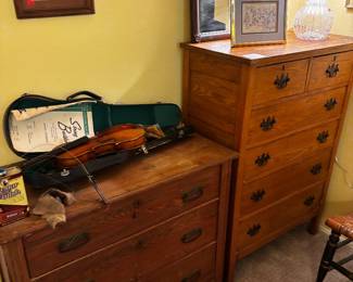Antique chestnut dressers