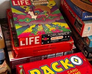 Vintage puzzles and games