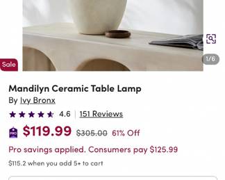 Two matching like-new ceramic table lamps from Ivy Bronx in like-new condition featuring a contemporary neutral finish and modern organic styling. Contemporary lighting and designer-inspired decor throughout the sale.