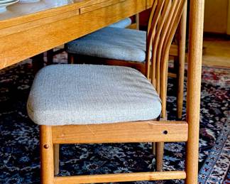 Side view of Teak Chair