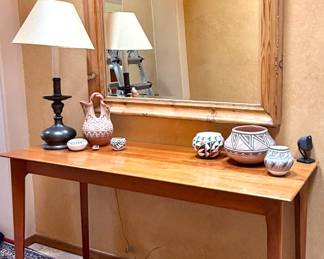 Beautiful Hall entry table and mirror