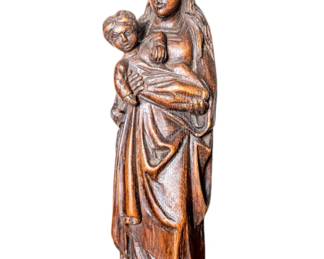 antique religious wooden figure