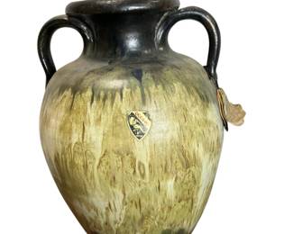 Antique Roger Guerin Studio (1896–1954) Boufioulx Stoneware Art Pottery Drip Glaze Amphora Vase