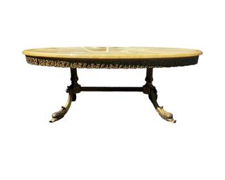 antique onyx marble table 