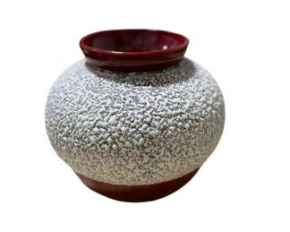  Antique Ruby Red Paul Milet French Art Deco Stoneware Vase, 1930s - PM Serves