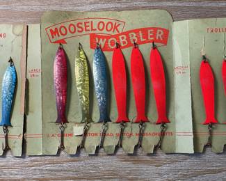 Rare full set store display Mooselook Wobbler lures