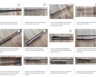 Many Vintage St Croix Fly Rods other Old Bamboo and more