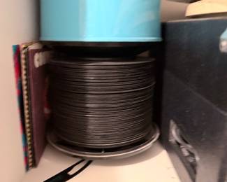 Two stacks of 45’s