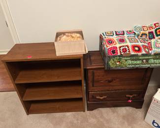Vintage and modern furnishings bookcase in to chest